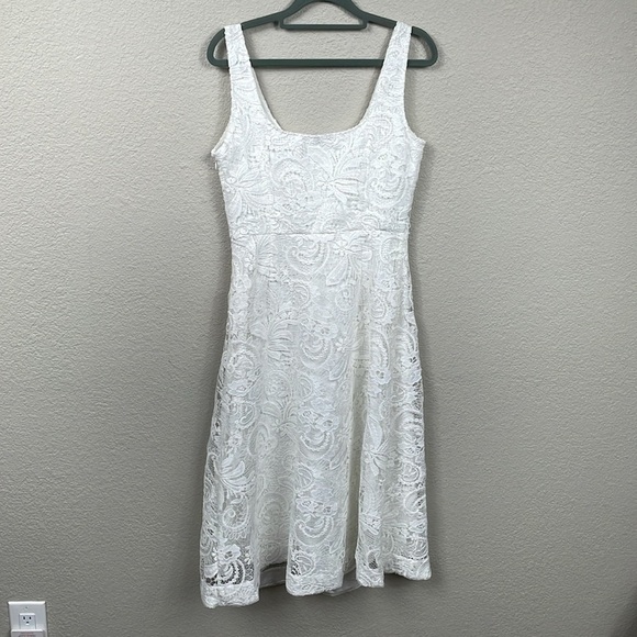 New Kobi Halperin Jacqueline Sleeveless Lace Midi Dress Bridal Wedding Sz 6 - Picture 6 of 15